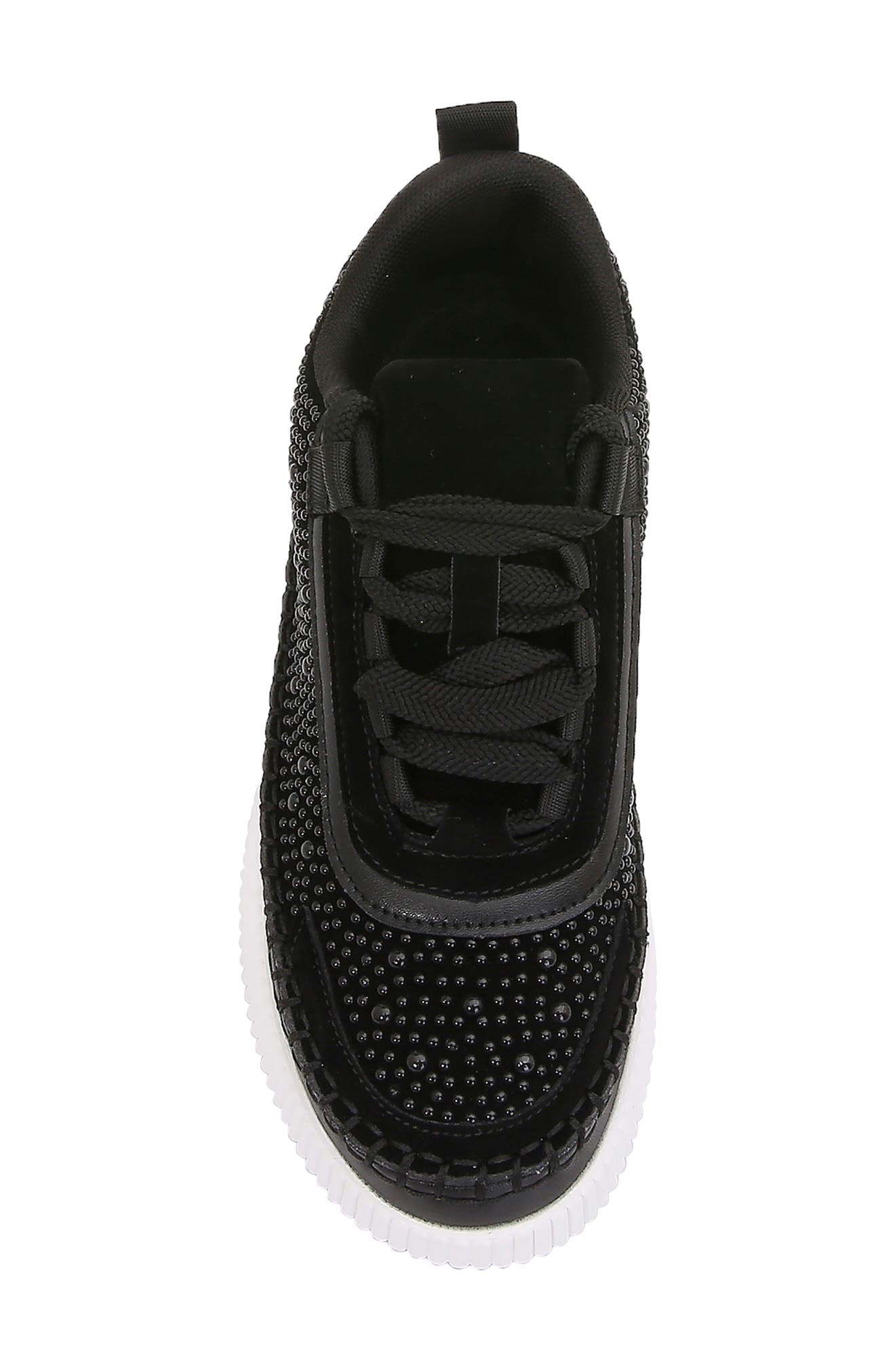 BERNESS Willow Pearl Studded Sneaker, Alternate, color, Black