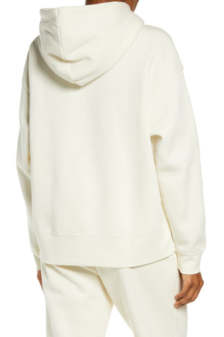 Sportswear Fleece Hoodie, Alternate, color, COCONUT MILK/ WHITE