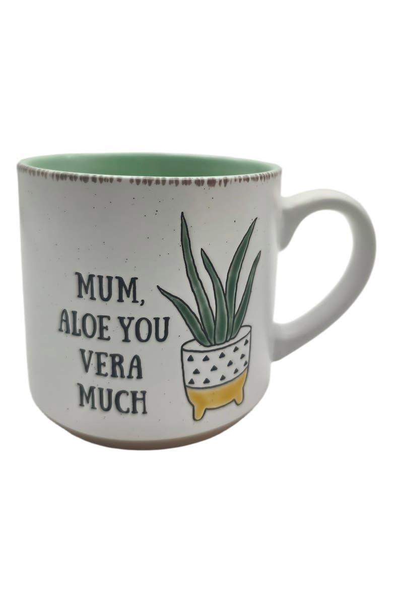 SPECTRUM Best Mum Ever Aloe Vera Mug, Main, color, Cream