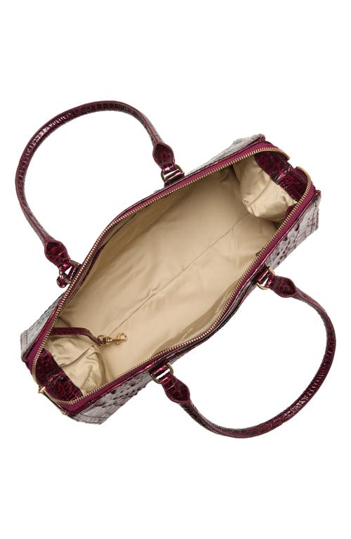 Brahmin Sophia Croc Embossed Leather Satchel