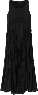 AllSaints Dorina Ruffle High-Low Dress