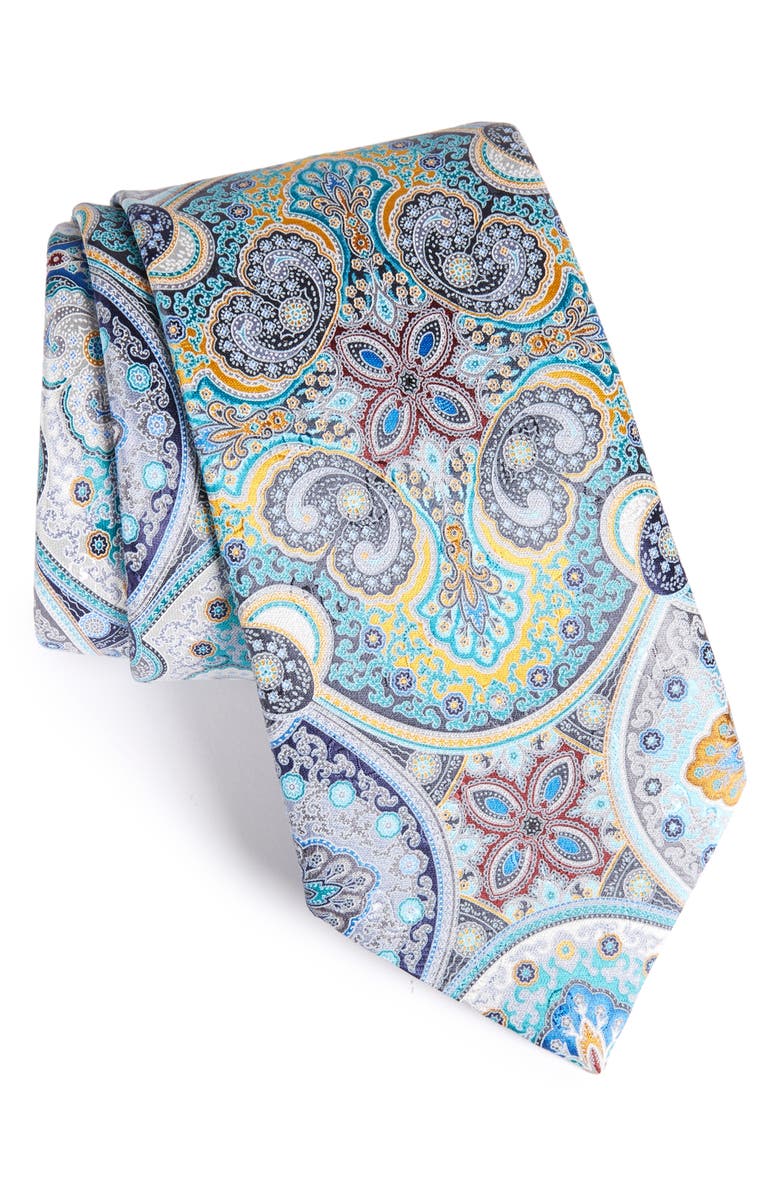 ZEGNA Ermenegildo Zegna Quindici Paisley Silk Tie, Main, color,