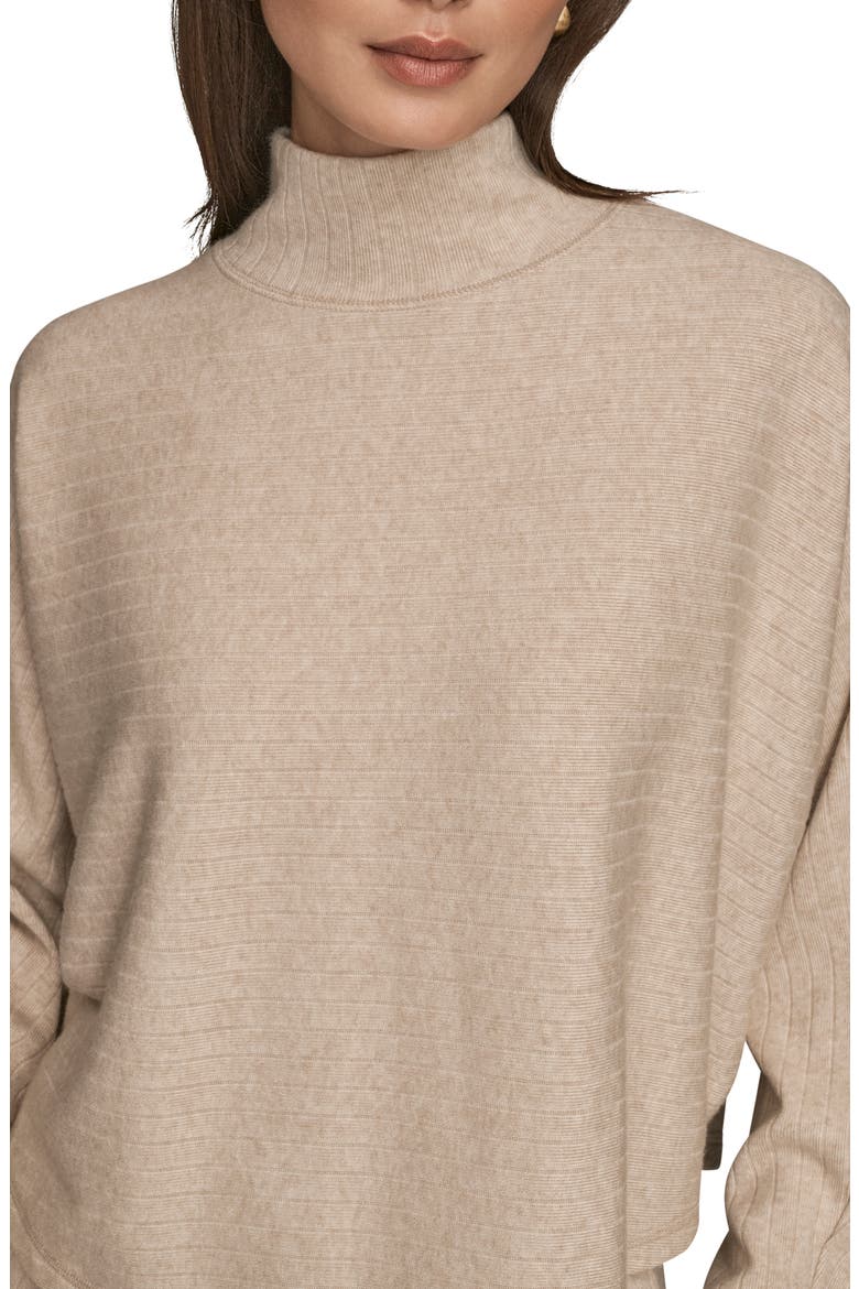 Mock Neck Sweater, Alternate, color, LIGHT FAWN HEATHER