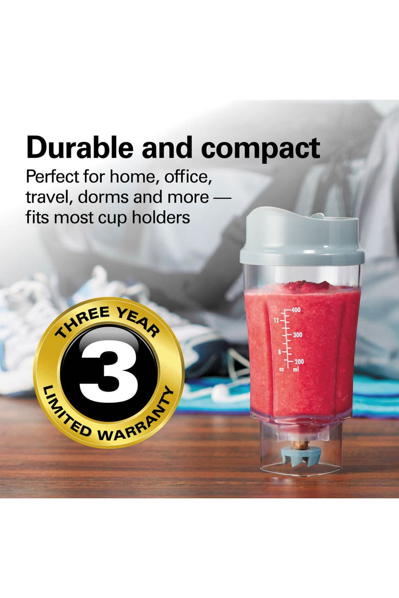 14 Oz One Touch Personal Blender With Travel Lid, Alternate, color, Grey