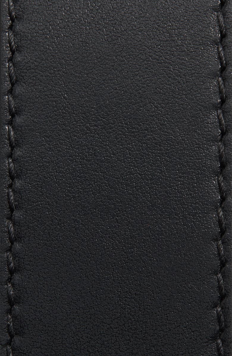 Gucci Lion Head Leather Belt, Alternate, color,