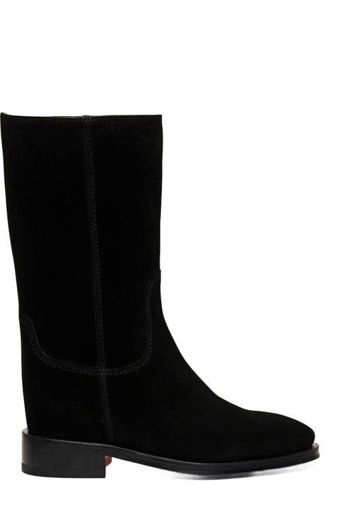 Suede boot
