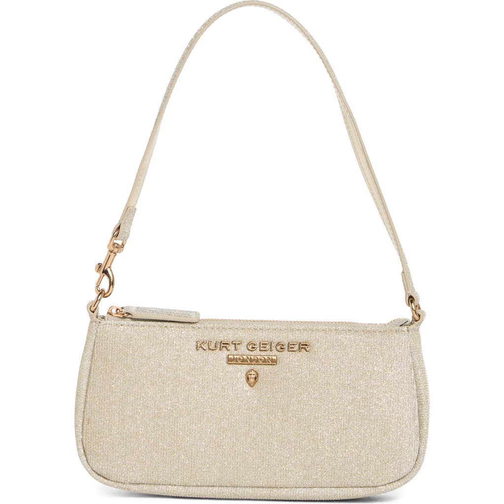 Kurt Geiger London Highgate Small Wristlet Shoulder Bag In Silver