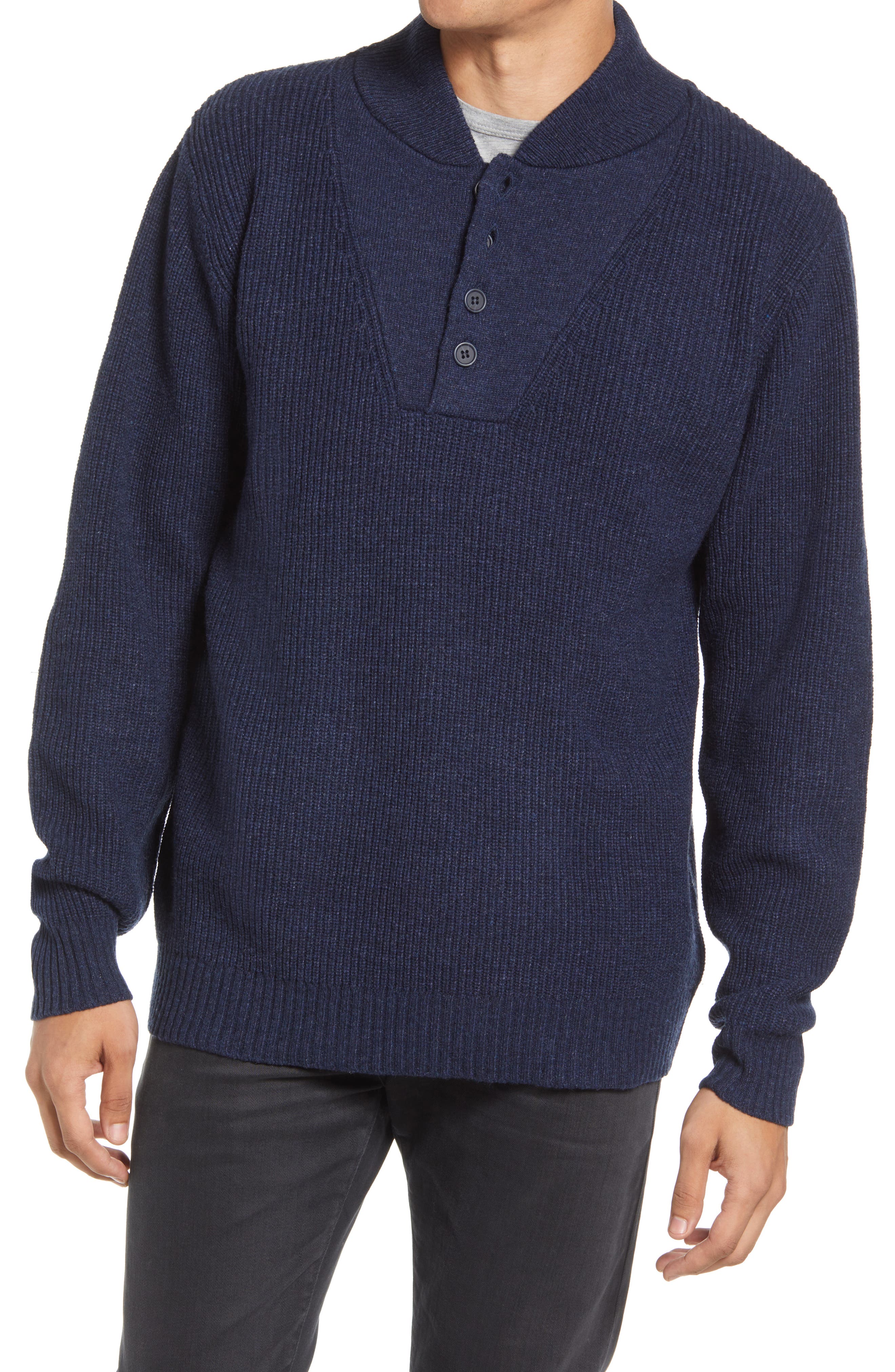 Wool Blend Military Henley Sweater - image 5
