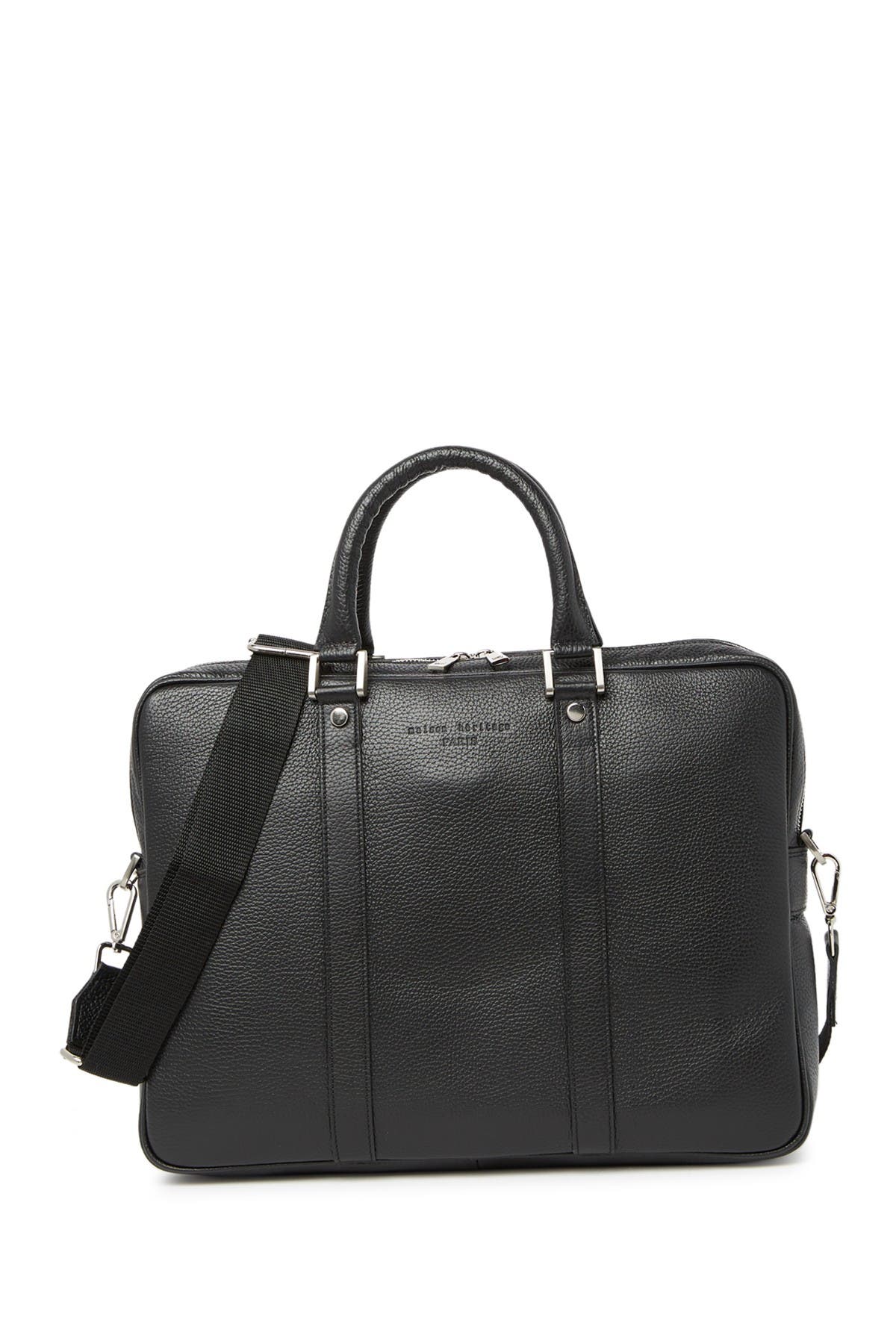 MAISON HERITAGE Leather Briefcase Shoulder Bag, Main, color, 