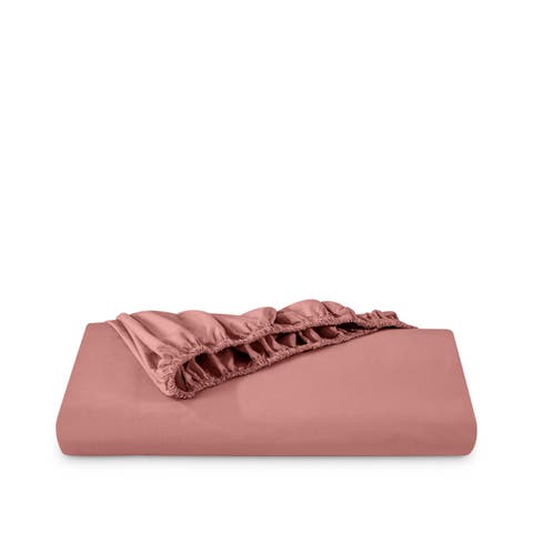100% Organic Cotton Percale Cooling Fitted Sheet