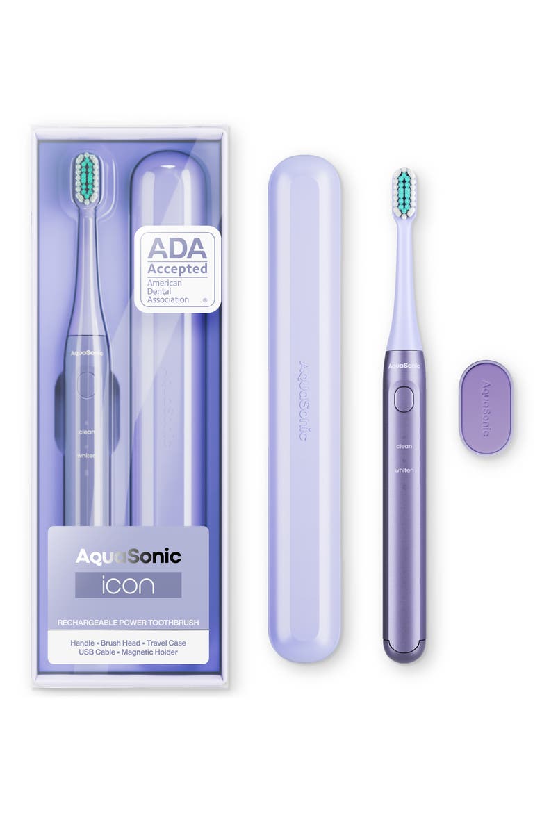 Icon Rechargeable Power Electric Toothbrush, Main, color, PURPLE