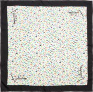 Valentino Garavani Colorful Print Silk Square Scarf
