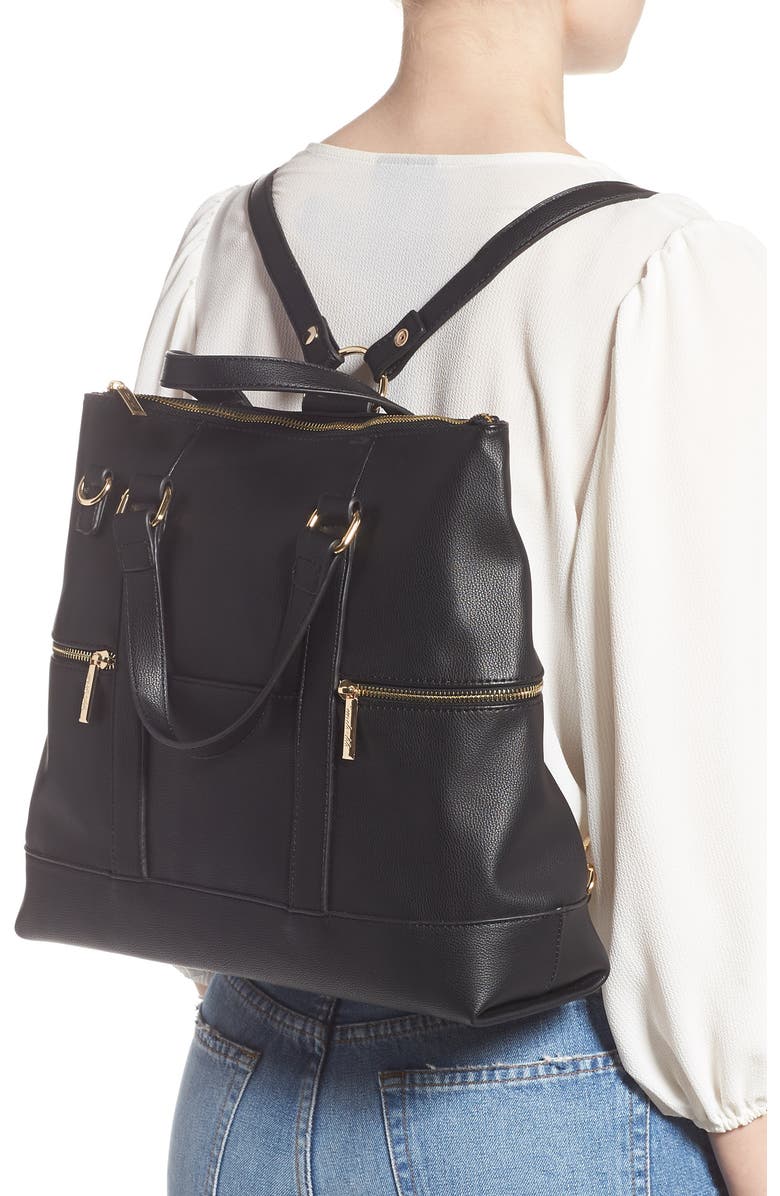 Mali + Lili Samantha Large Vegan Leather Convertible Backpack, Alternate, color,