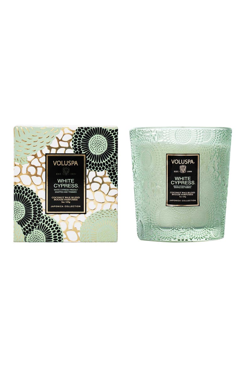 White Cypress Classic Candle, Alternate, color, WHITE CYPRESS