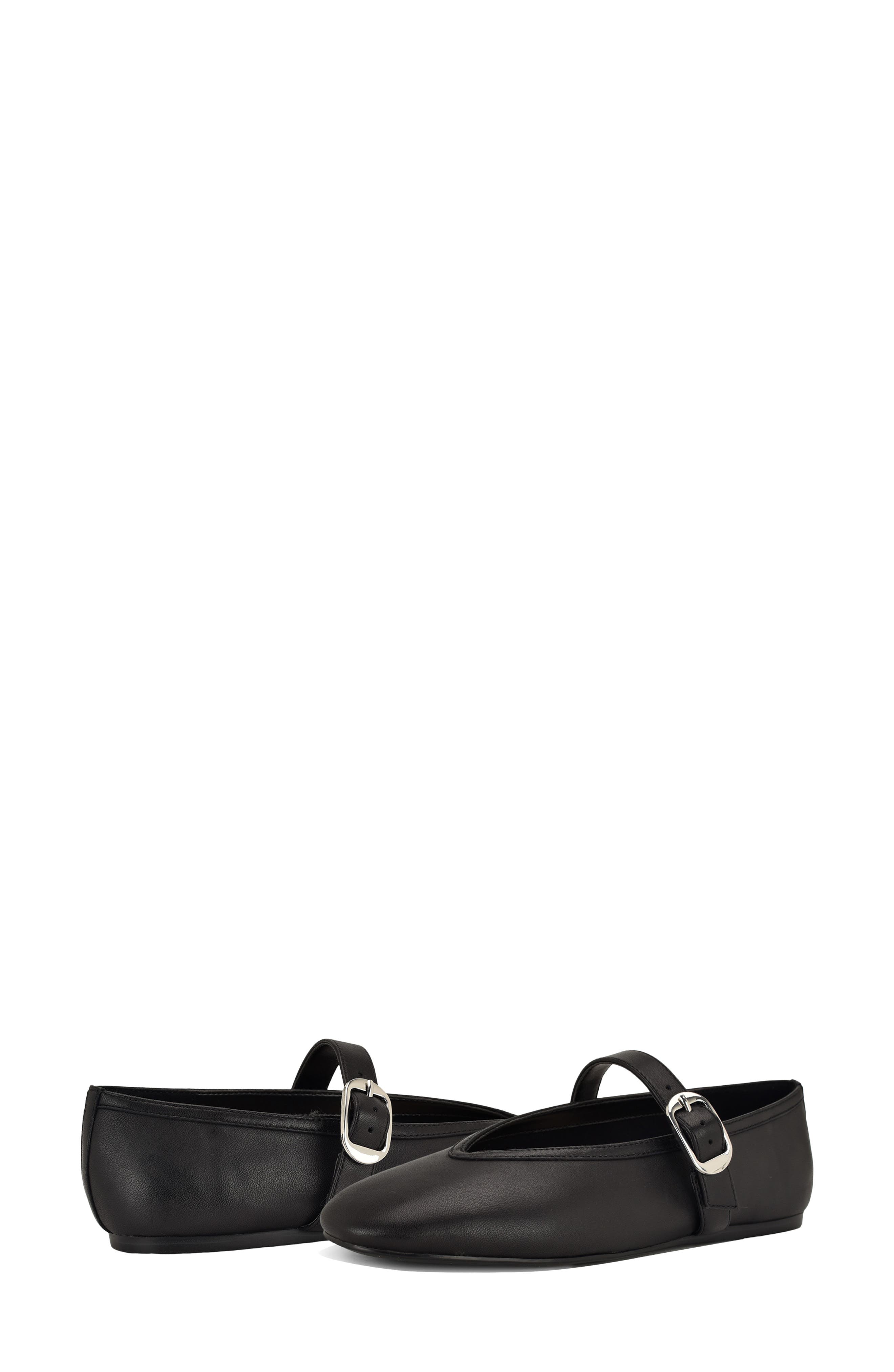 Nine West Vancee Mary Jane Flat, Alternate, color, Black