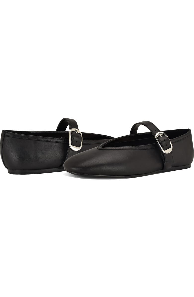 Nine West Vancee Mary Jane Flat, Alternate, color, Black