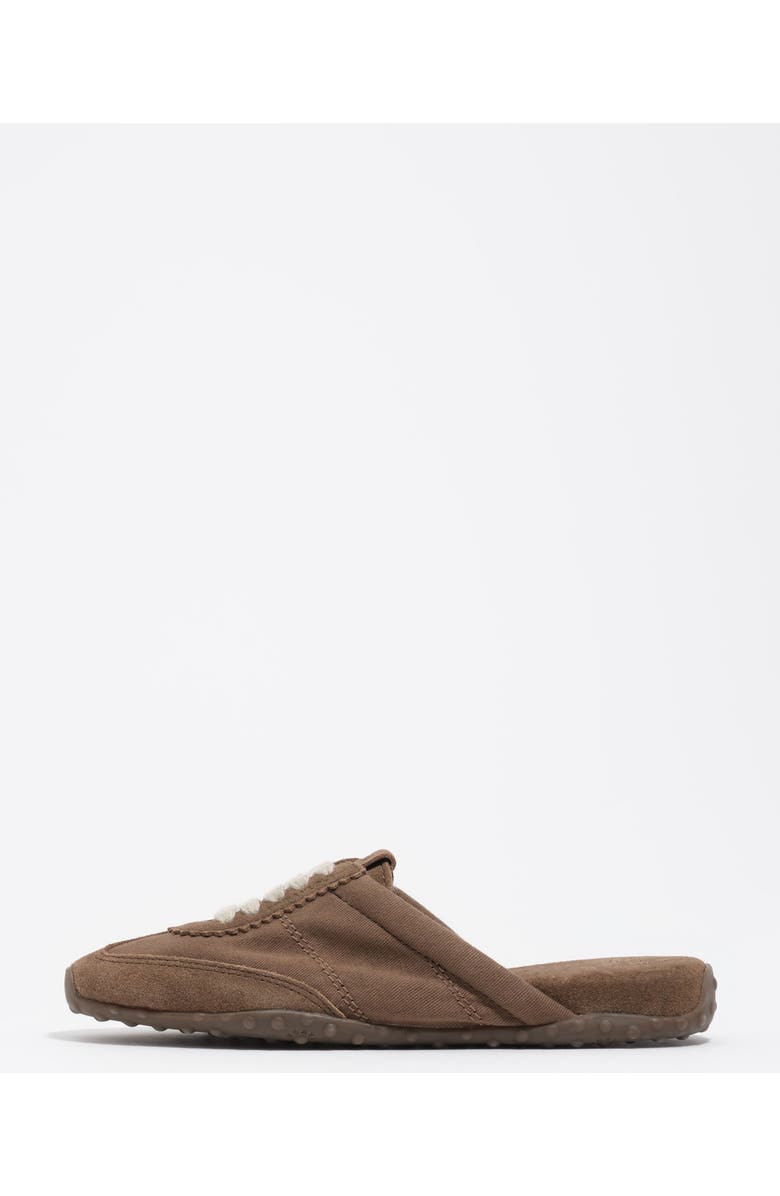Bimba y Lola Suede And Fabric 13 31 Mule Sneaker, Main, color, Taupe