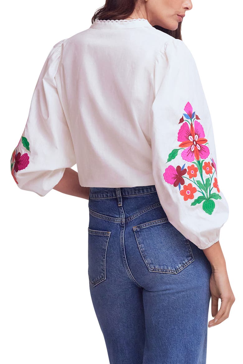 Embroidered Floral Dolman Sleeve Top, Alternate, color, PLACEMENT FLORAL EMBROIDERY