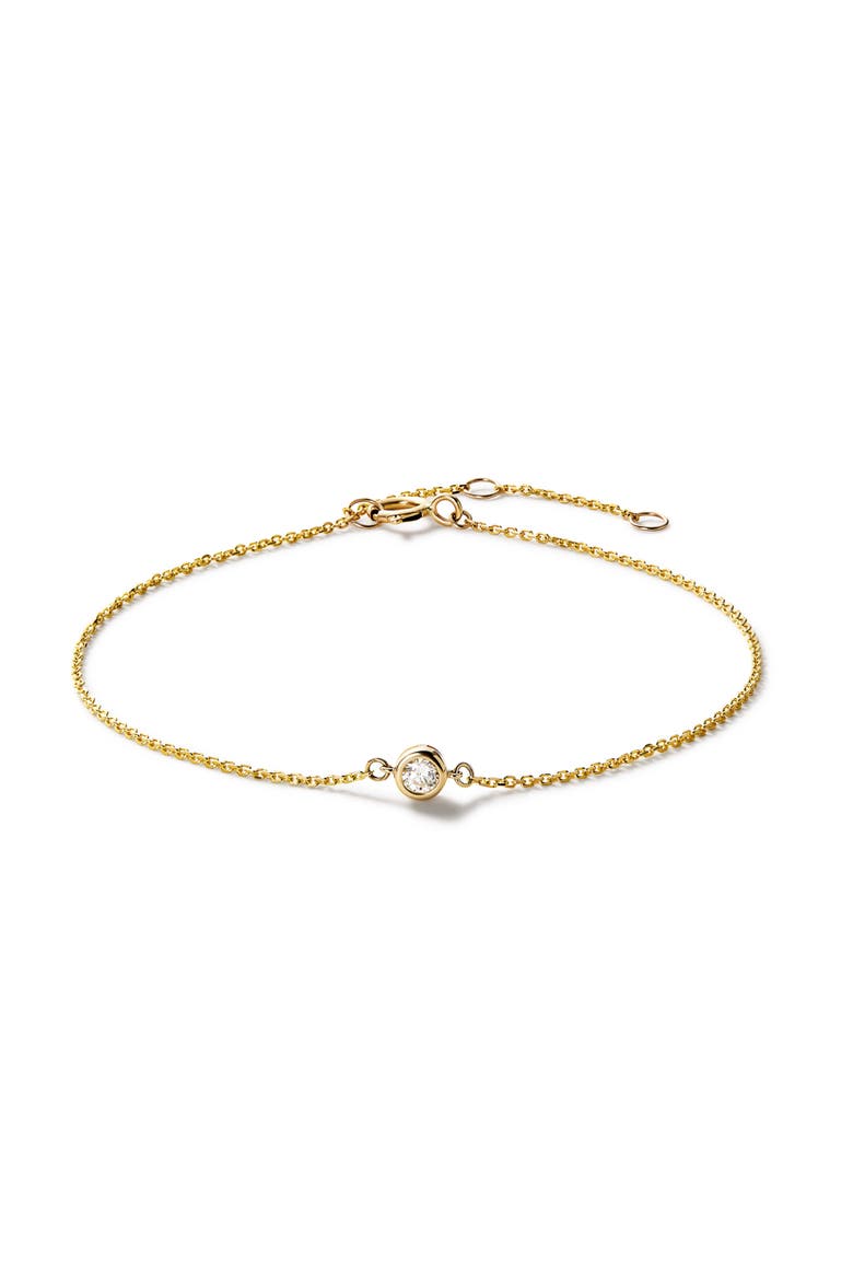 Gold Chain Bracelet - Gold Diamond Bracelet, Main, color, Gold