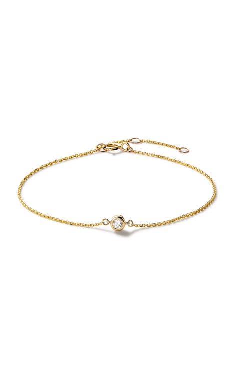 Gold Chain Bracelet - Gold Diamond Bracelet