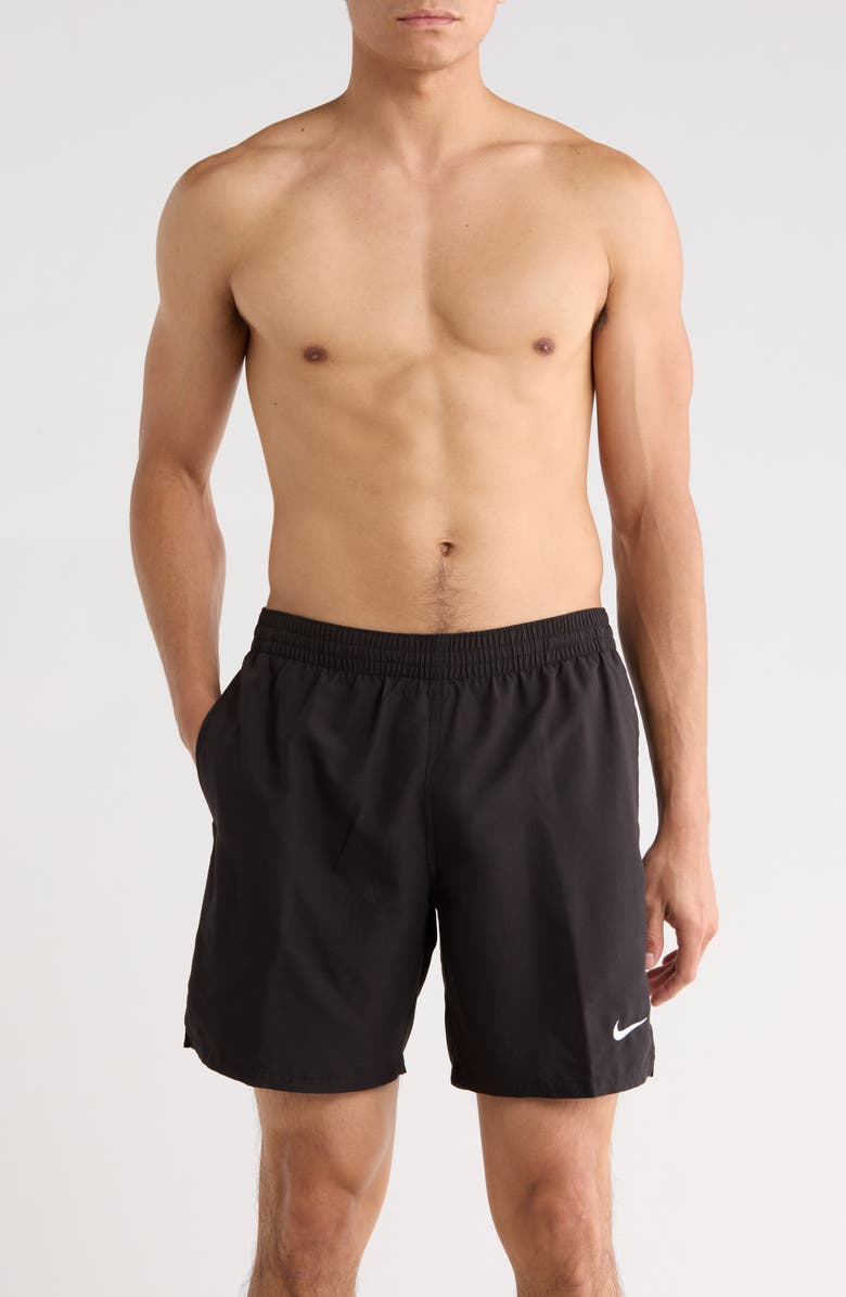 Nike 7-Inch Volley Swim Shorts, Main, color, Black