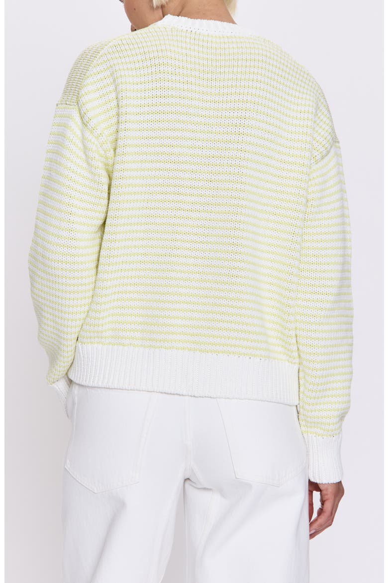 Aura Stripe Sweater, Alternate, color, LIMEADE
