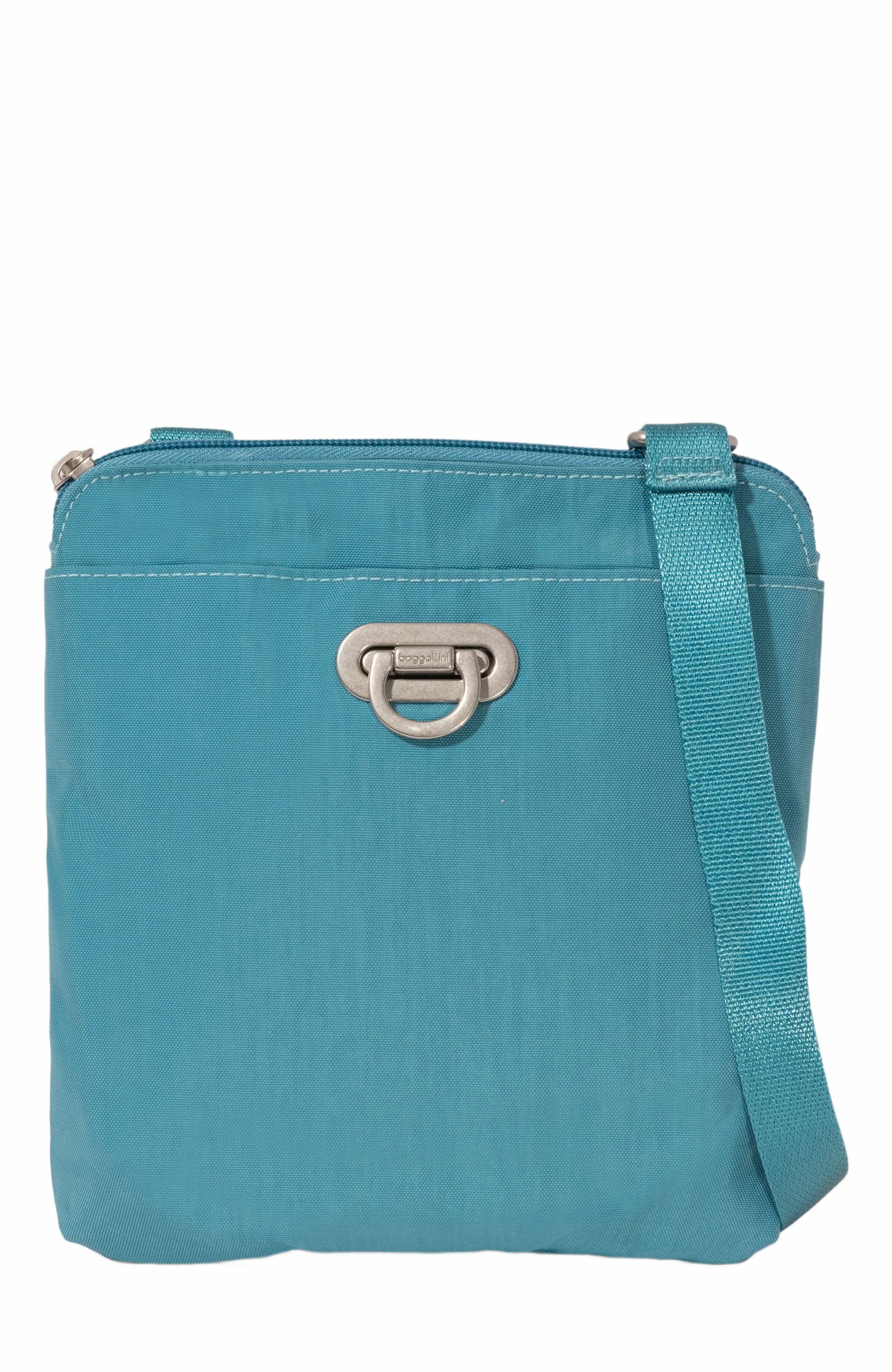 BAGGALLINI Coastal Flip Lock Mini Crossbody in Seaside Blue 