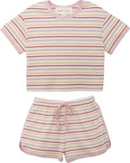 Mabel + Honey Sunset Sherbet Short Sleeve Two Piece Set