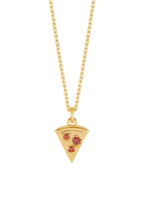 Pizza Pendant Necklace