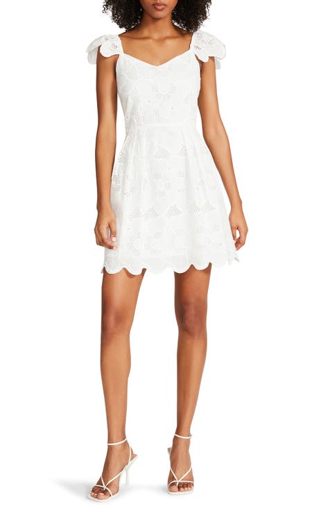 Sierra Floral Eyelet Cotton Minidress