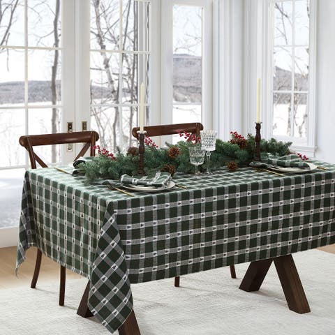 Sherwood Tree Dobby Rectangle Tablecloth