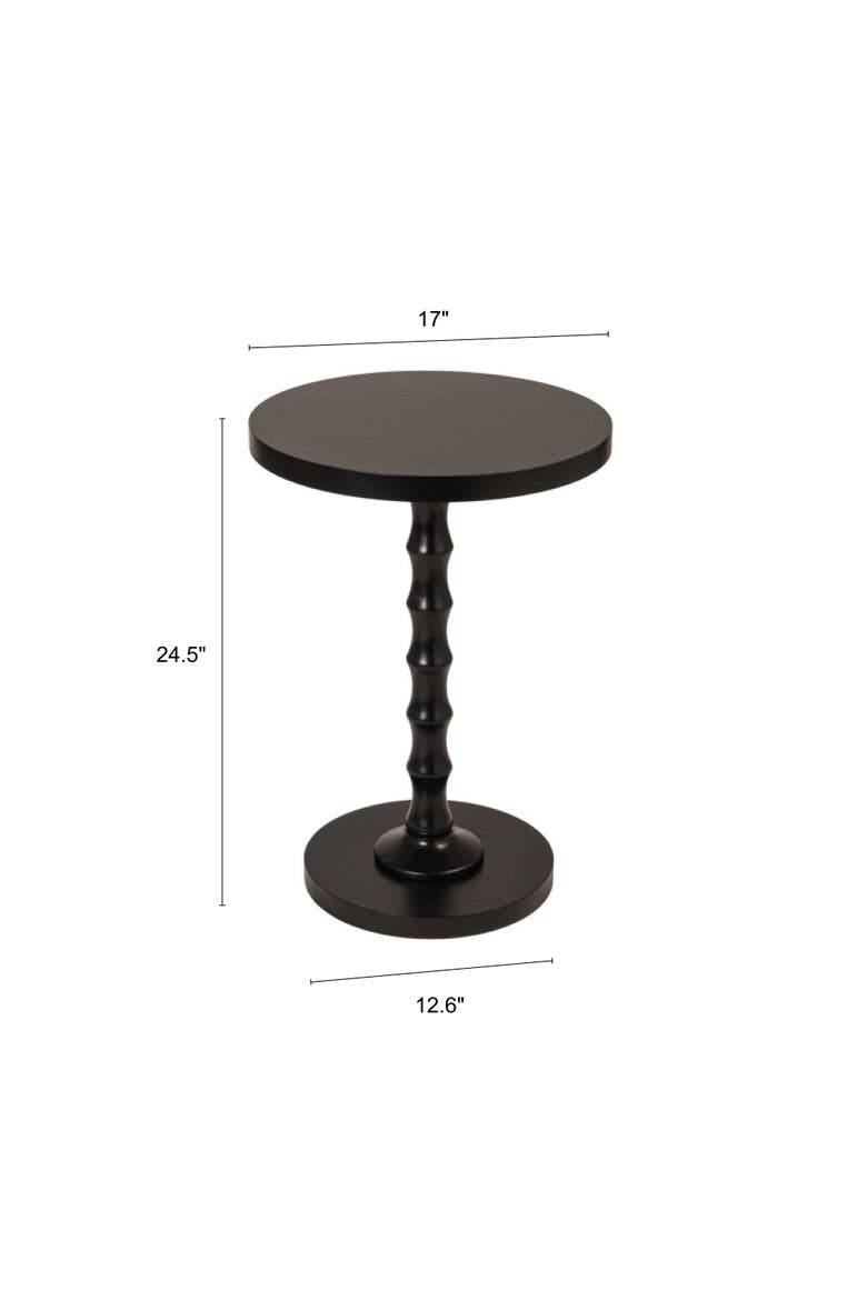 Spindle Side Table, Black, Alternate, color, Black