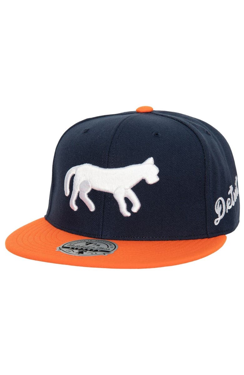 Mitchell & Ness Men's Mitchell & Ness Navy/Orange Detroit Tigers Bases Loaded Fitted Hat, Main, color, 