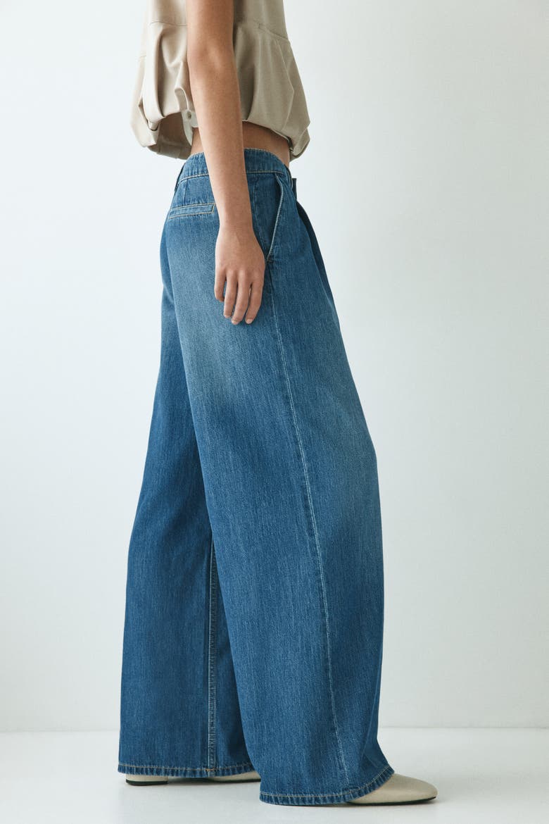 Loose Fit Wide Regular Jeans, Alternate, color, Denim blue