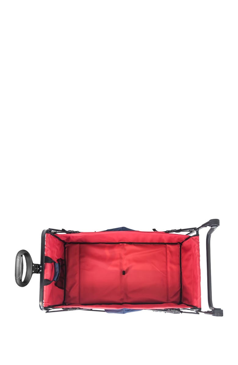 WonderFold Beach Tire Push & Pull Folding Wagon - Navy, Alternate, color,
