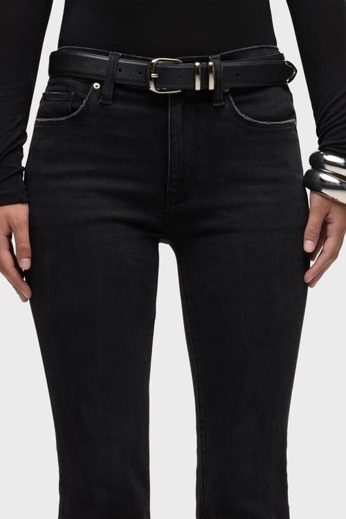 Hudson Jeans Barbara High-rise Bootcut Crop In Black