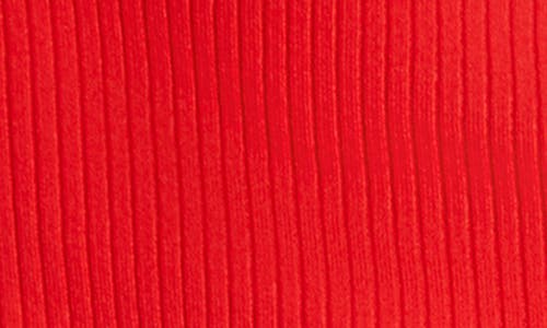 Bardot Sarita Rib Miniskirt In Deep Red