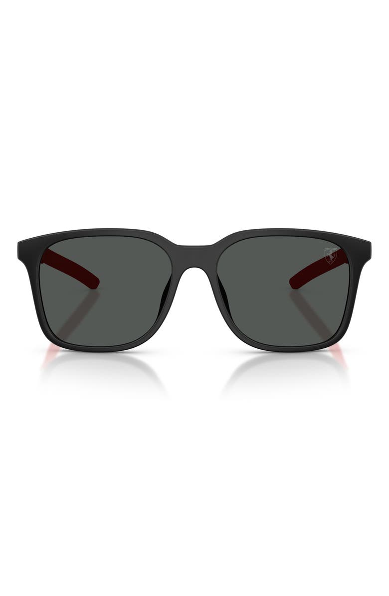 Scuderia Ferrari 57mm Square Sunglasses, Main, color, 