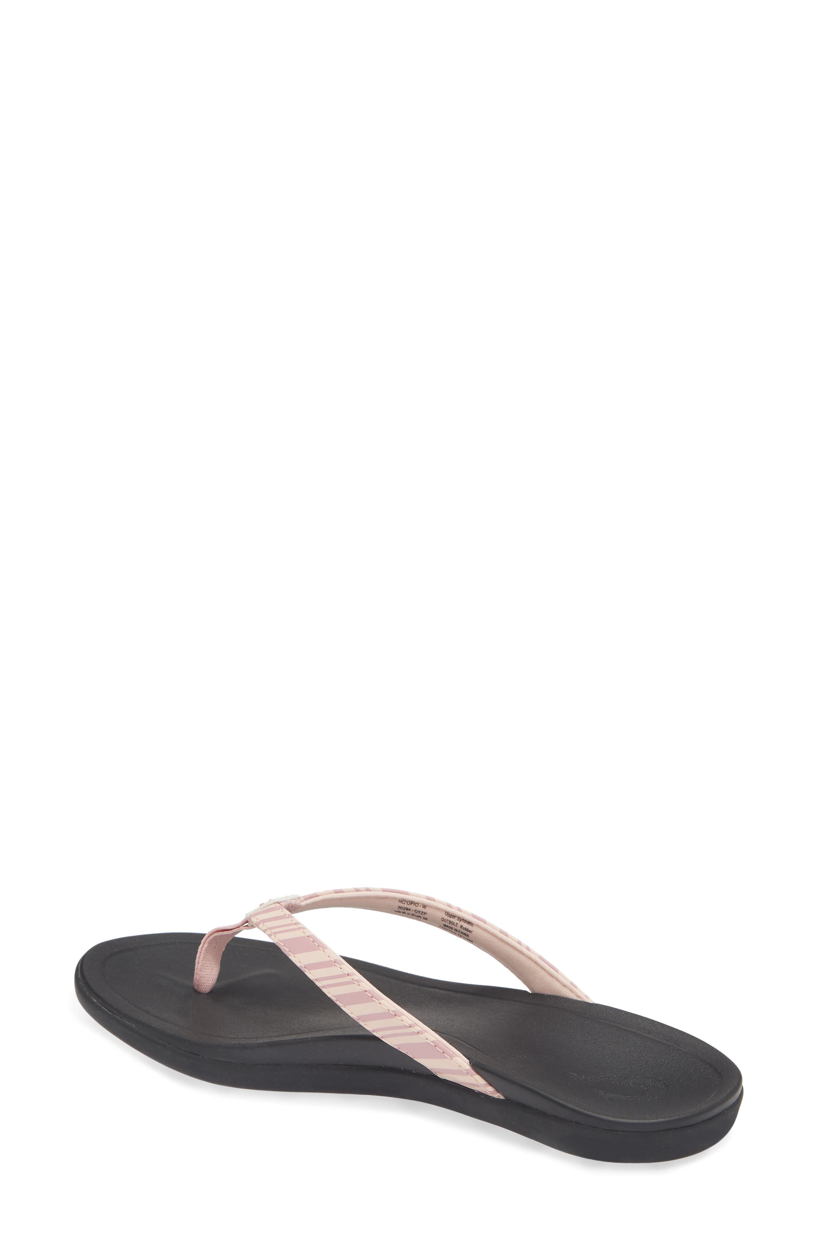 OluKai Ho Opio Flip Flop, Alternate, color, Pink Clay / Stripe