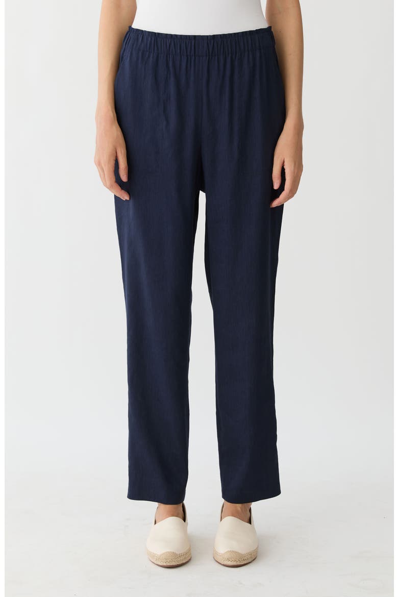 Jones Linen Blend Straight Leg Pants, Main, color, INK