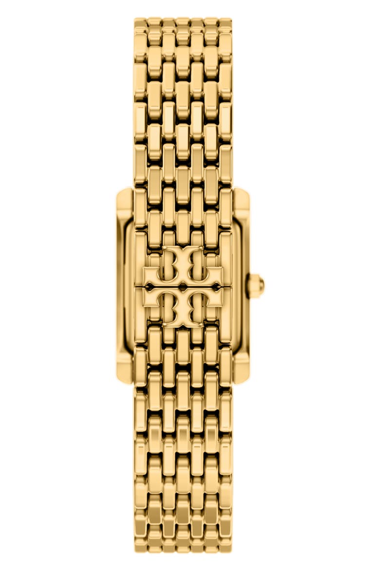 The Small Eleanor Tiger's Eye Bracelet Watch, 22mm x 28mm (Nordstrom Exclusive), Alternate, color, GOLD