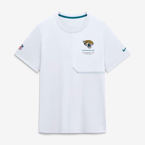 Men's Nike White Jacksonville Jaguars Sideline UV Dri-FIT Coaches Shirt