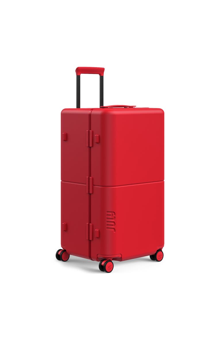 Checked Trunk, Alternate, color, Matte Cherry Red