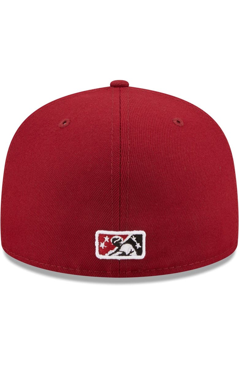 New Era Men's New Era Red Sacramento River Cats Authentic Collection 59FIFTY Fitted Hat, Alternate, color, 