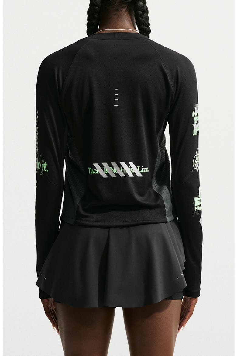 Performance Miniskirt, Alternate, color, BLACK/ BLACK/ ILLUSION GREEN