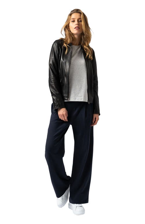 Saint + Sofia Camden Wide Leg Pant In Black