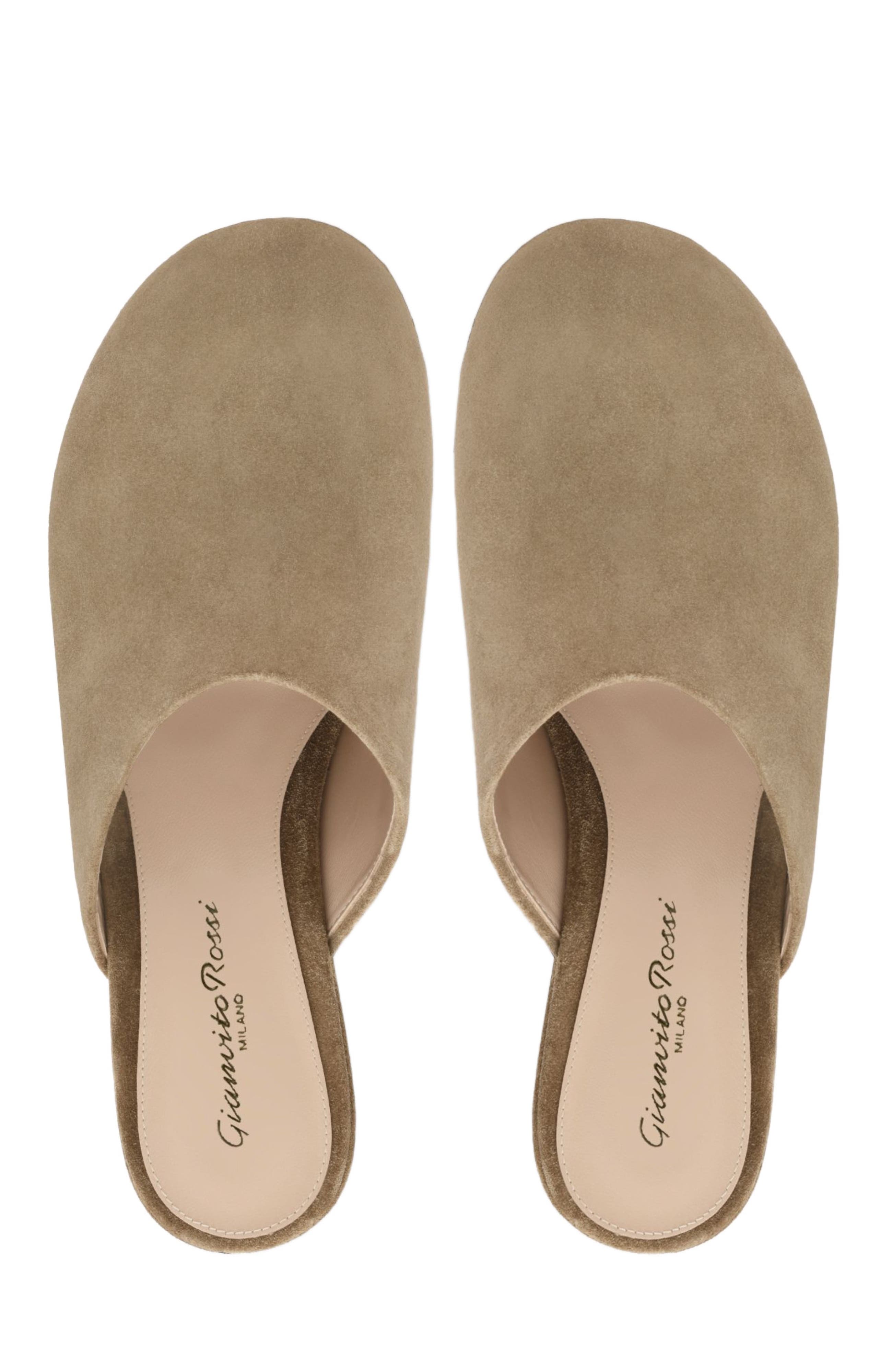 Gianvito Rossi Lyss Clog, Alternate, color, Brown