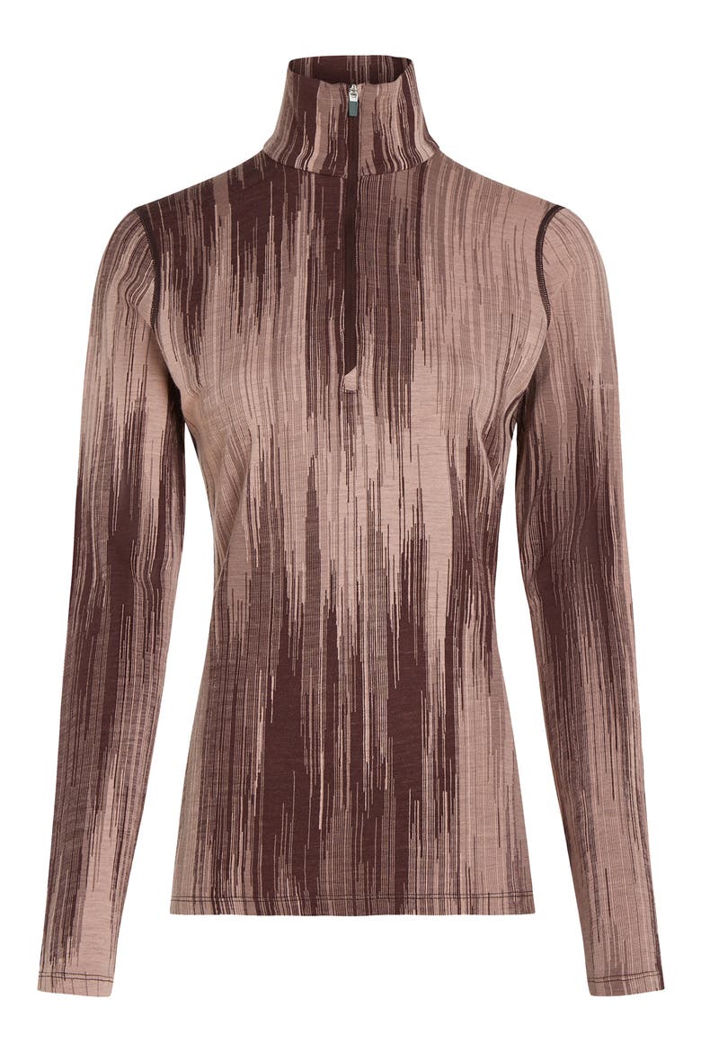 Merino Wool 260 Vertex Half Zip Top, Alternate, color, JAVA/PINK/SUMMIT/BLUSH