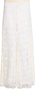 Collina Strada Pamela Sheer Lace Midi Skirt