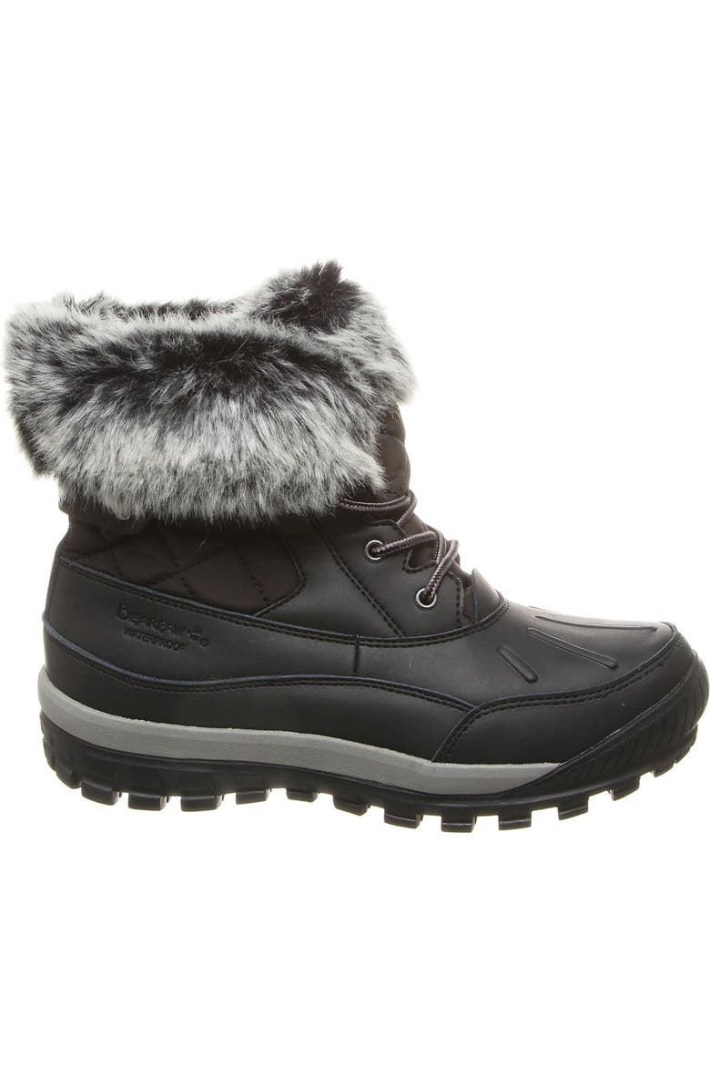 BEARPAW Becka Faux Fur Collar Boot, Alternate, color,